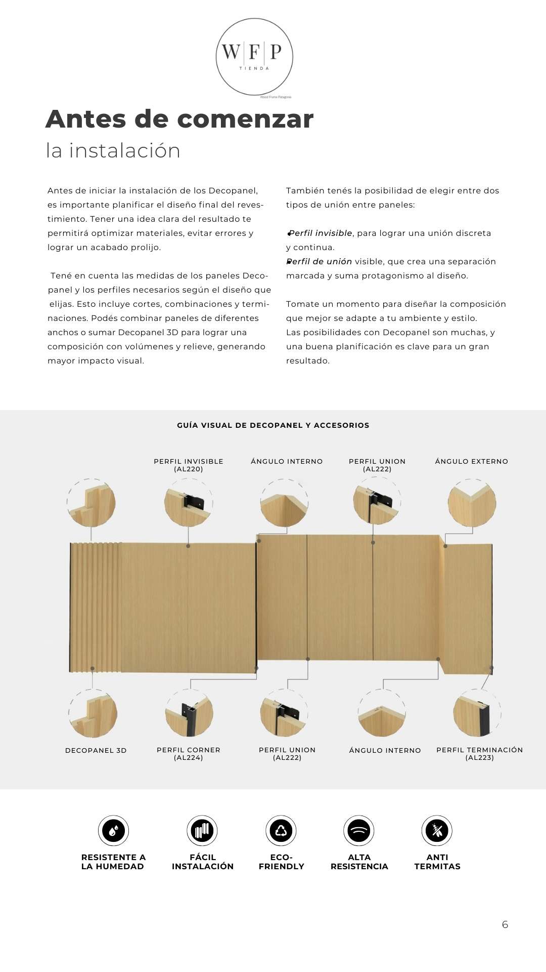 Guía Instalación Decopanel WFP